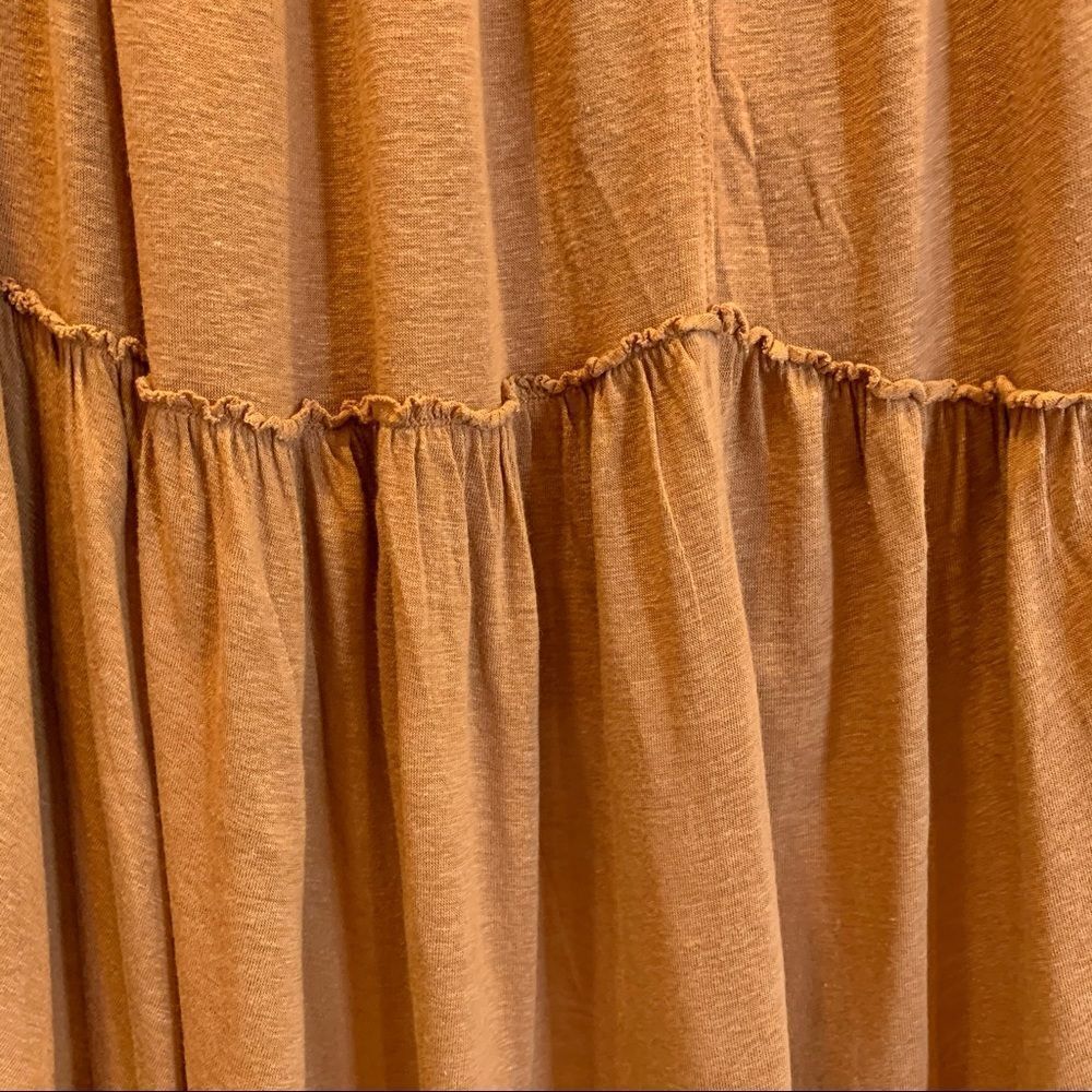 Free People Rust Colored Boho‎ Ruffled Top XS - Picture 10 of 12